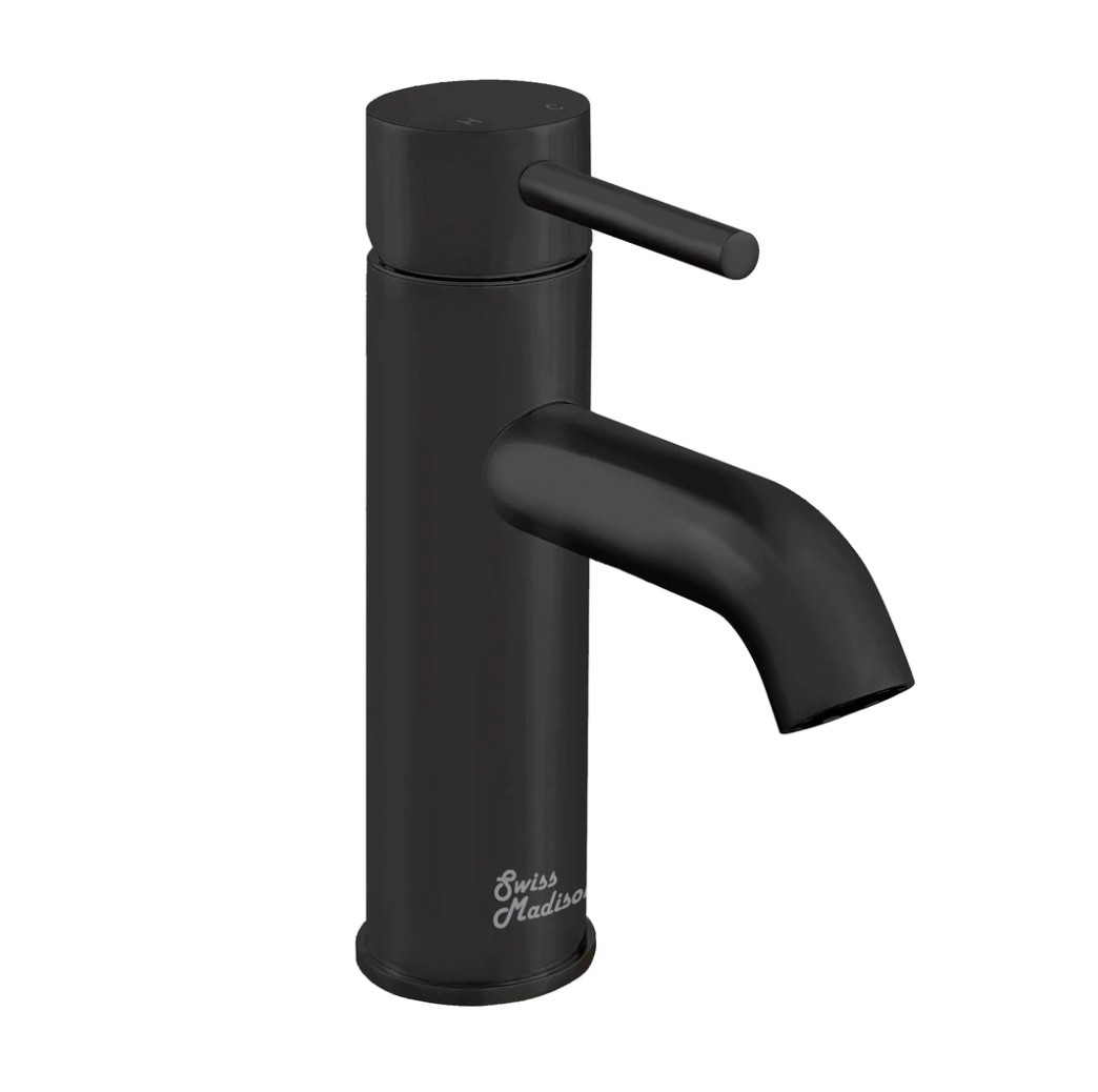 Ivy 7.5 Single-Handle, Basin Faucet, In Matte Black                                                                 Finishes: Chrome, Brushed Nickel, Brushed Gold, & Oil Rubbed Bronze (SM-BF60MB)