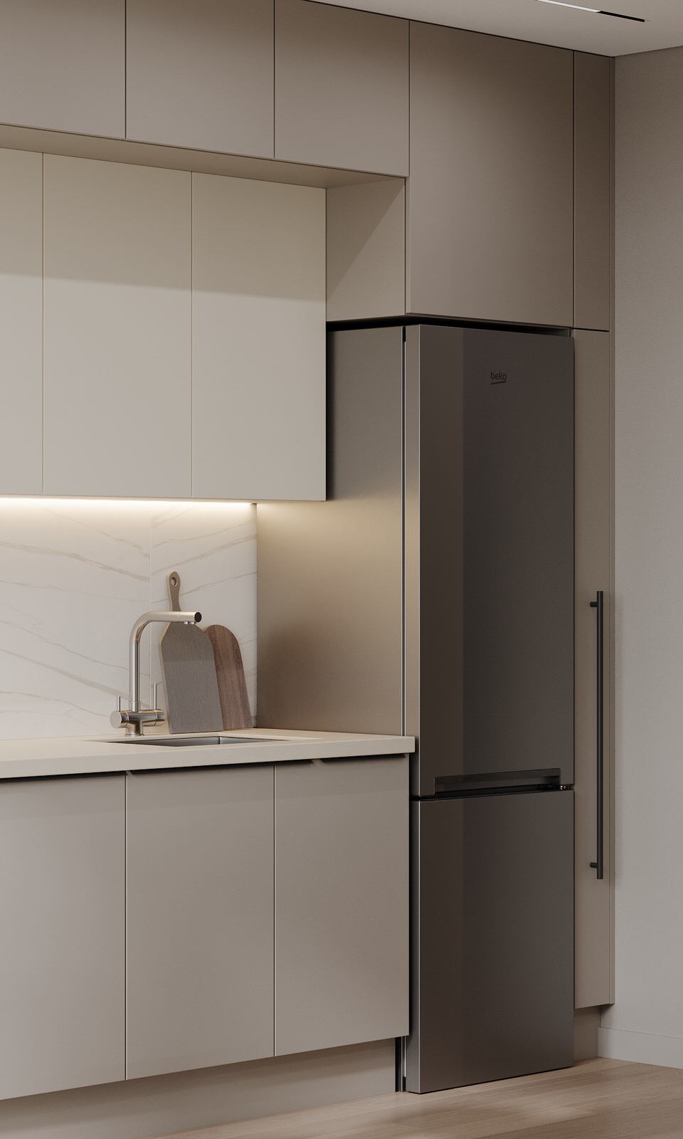 Интерьер квартиры в ЖК "Метрополия"