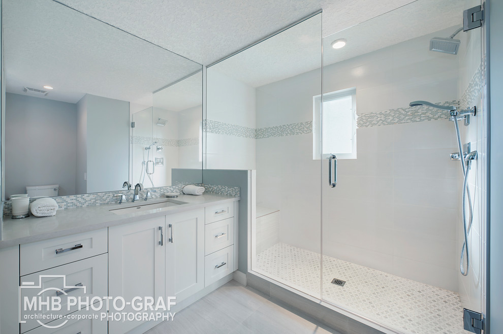 Inspiration for a transitional home design remodel in Calgary