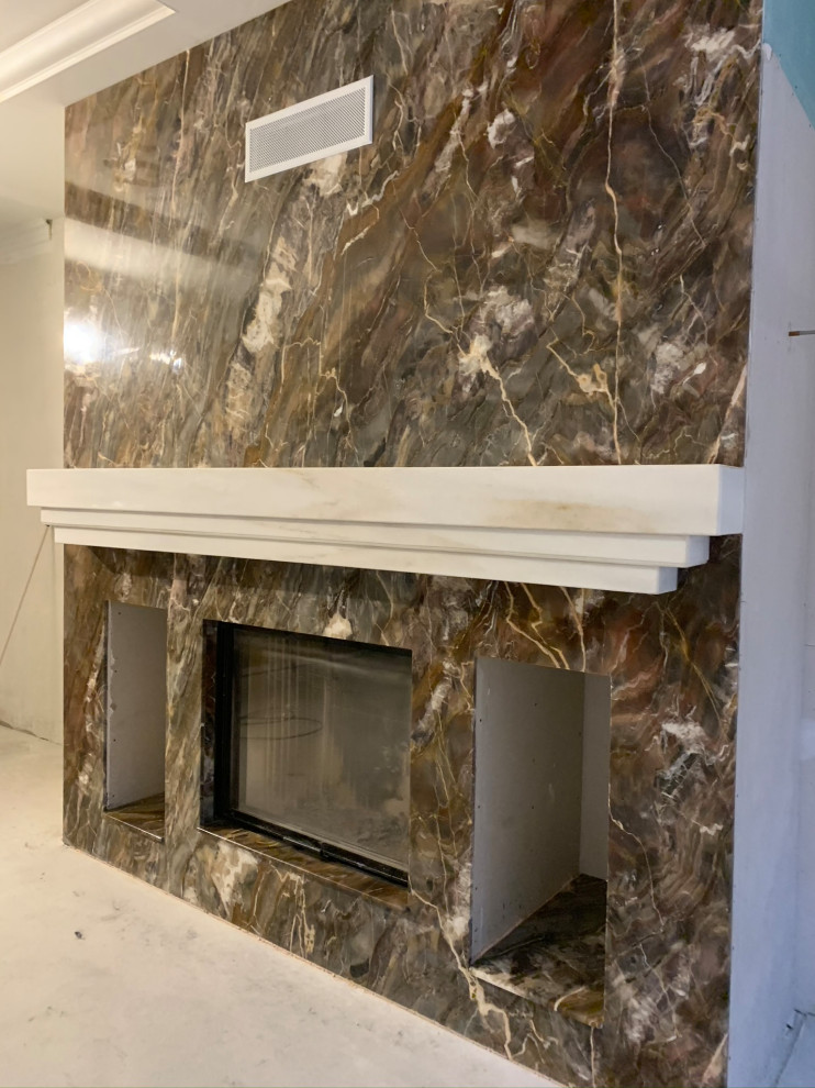 Облицовка камина