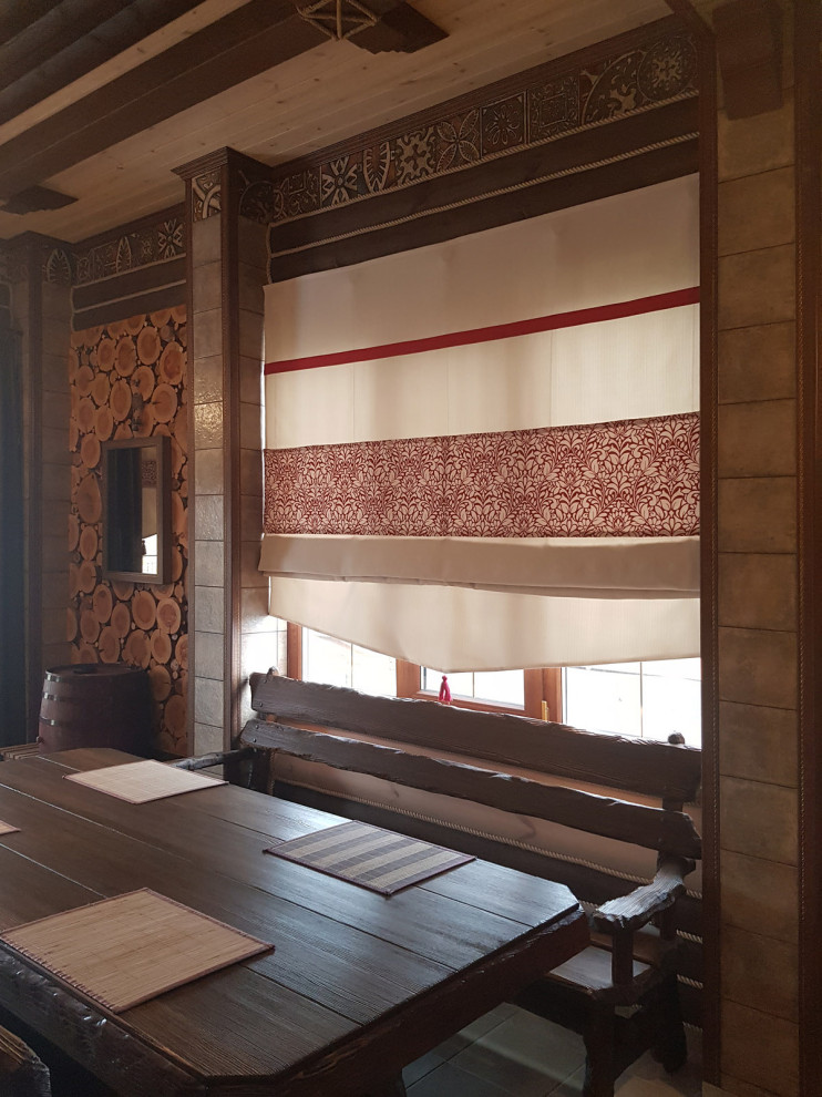 Банкетная для гостей в загородном доме(фото)