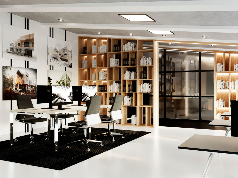 Проект офиса для Архитектурного бюро. Рабочая зона