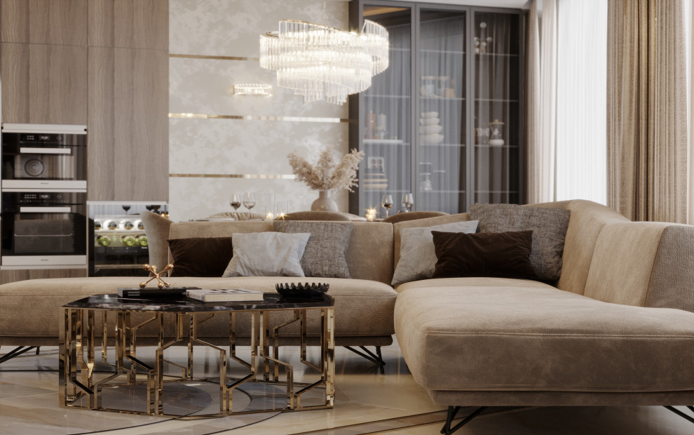 ДИЗАЙН ИНТЕРЬЕРА КВАРТИРЫ В ЖК ЛИЦА, 125 КВ.М.