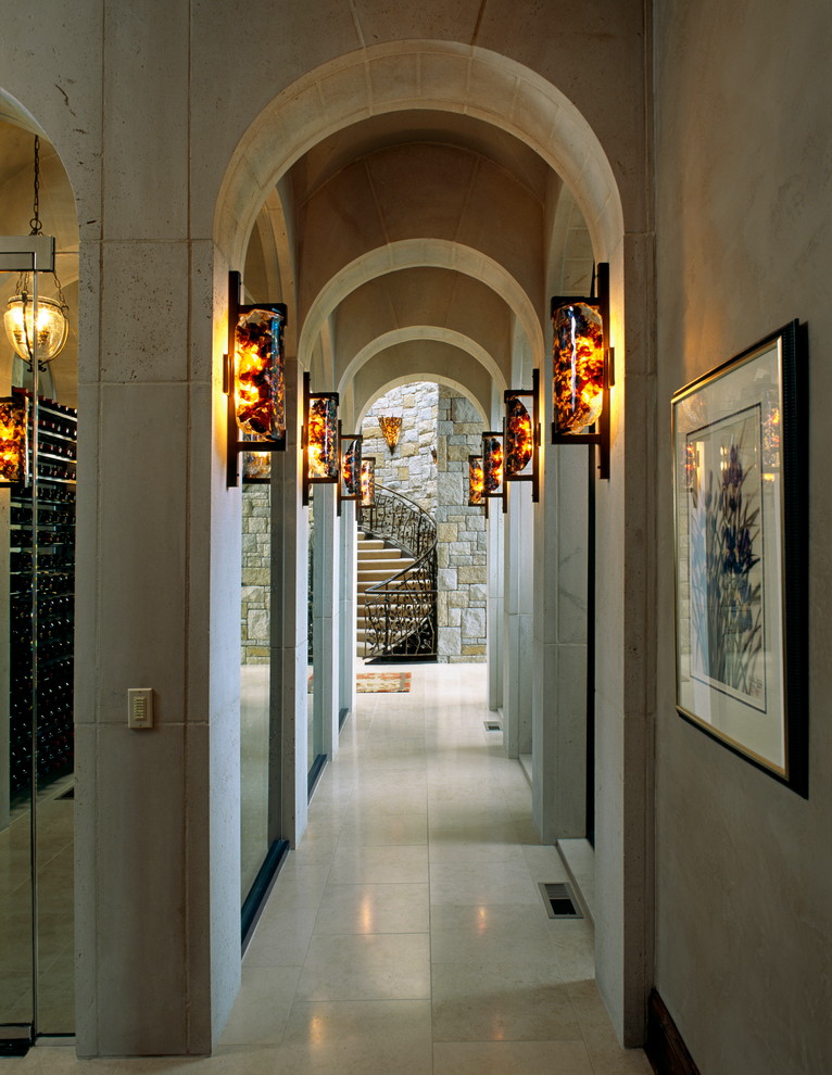 This is an example of a contemporary hallway in Kansas City.