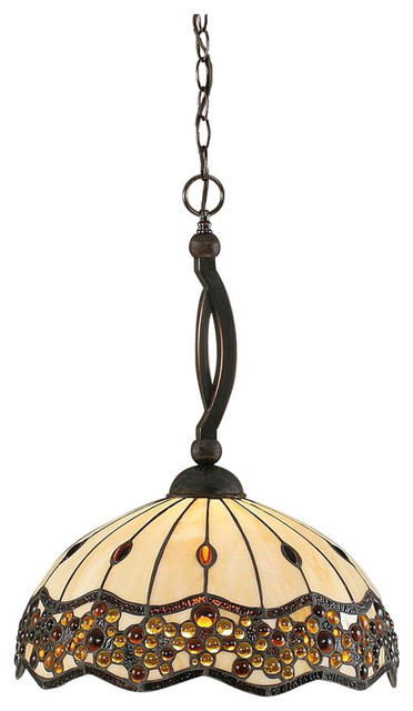 Bow One Light Pendant Black Copper Roman Jewel Tiffany Gl Bow One Light Pendant Black Copper Roman Jewel Tiffany Gl