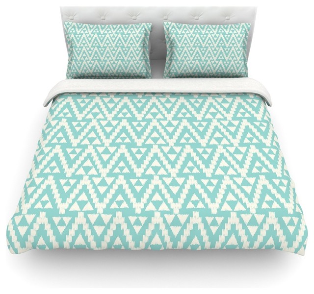 Turquoise Duvet Covers The Duvets Amanda Lane Geo Tribal Turquoise Sky Teal Aztec Duvet Cover