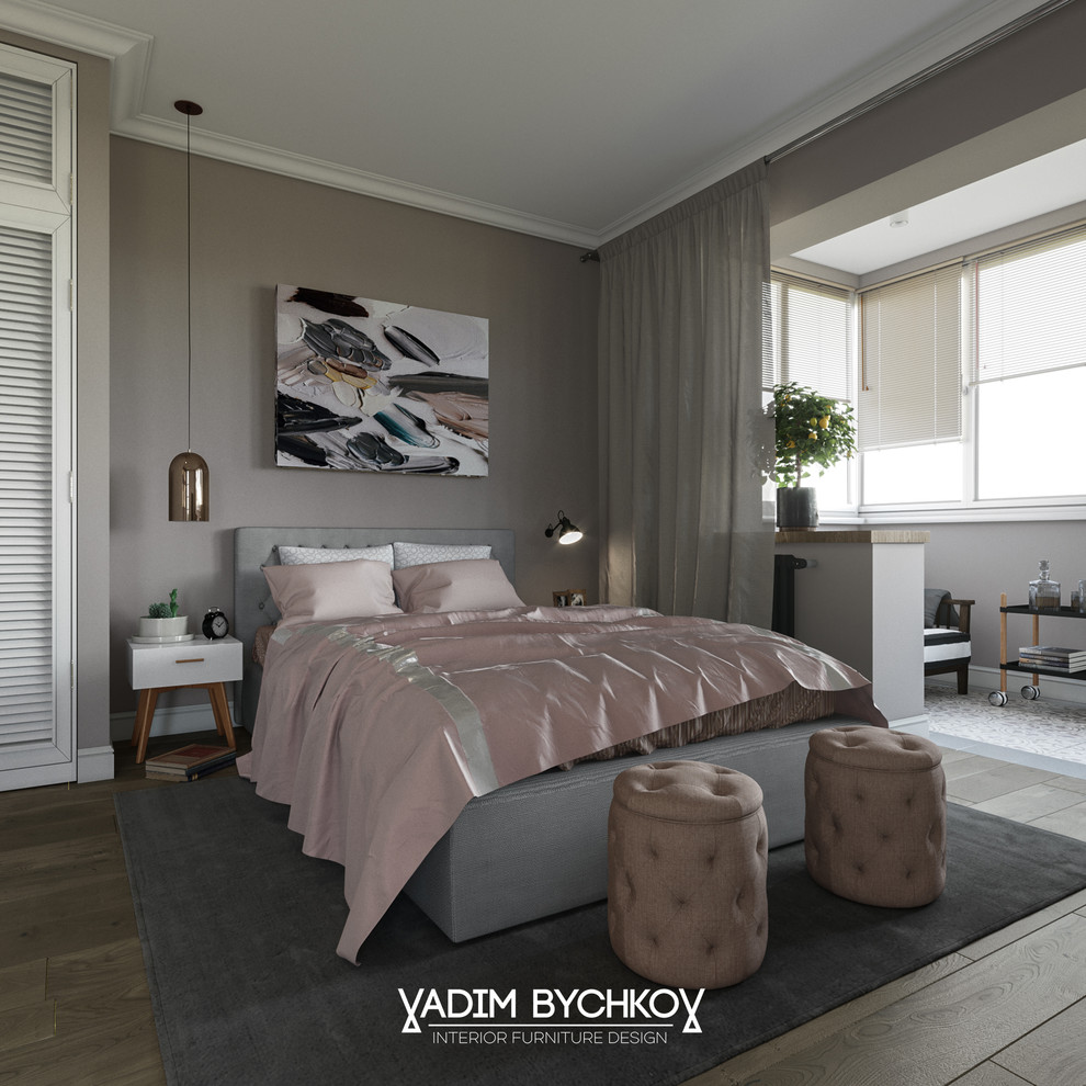 Дизайн-проект двухкомнатной квартиры в ЖК  Sun House