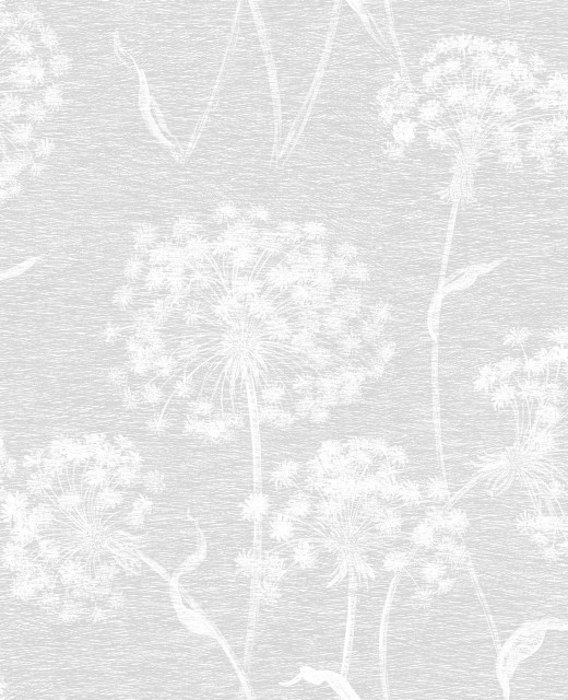 carolyn light grey dandelion wallpaper contemporary wallpaper by brewster home fashions houzz