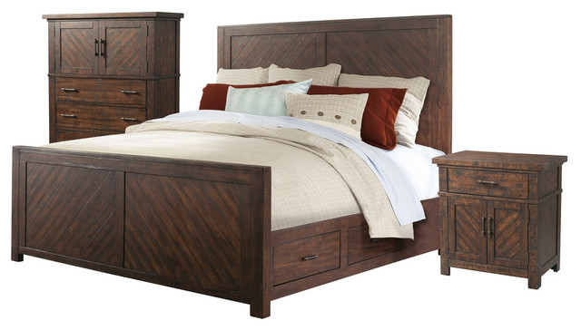 Dex King Platform Storage 3 Piece Bedroom Set Rustic Dex King Platform Storage 3 Piece Bedroom Set Rustic Furniture Sets By Picket House