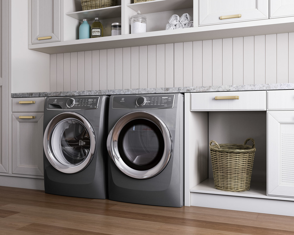 Design ideas for a country laundry room in New York.