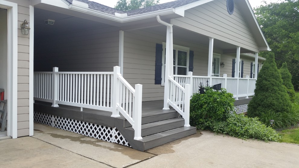 Deck - large deck idea with a roof extension