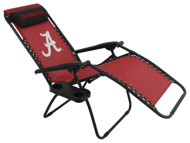 College Covers Alabama Crimson Tide Zero Gravity Chair Outdoor Alabama Crimson Tide Zero Gravity Chair Traditional Outdoor Folding Chairs