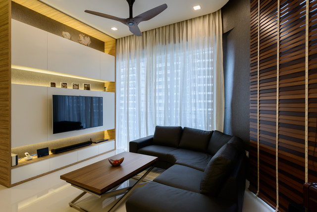 Condominium (Modern ContemporaryTheme) moderne-dagligstue