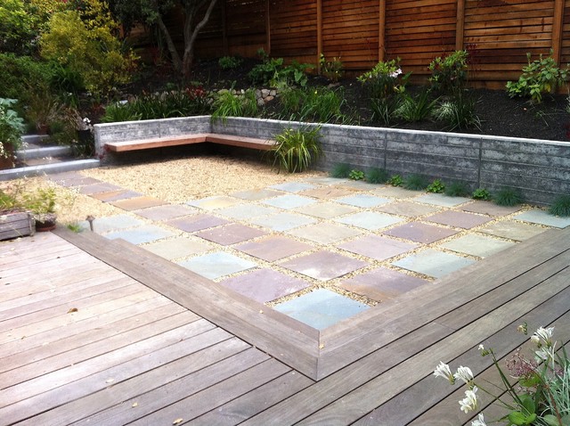 Backyard space contemporary-uteplats