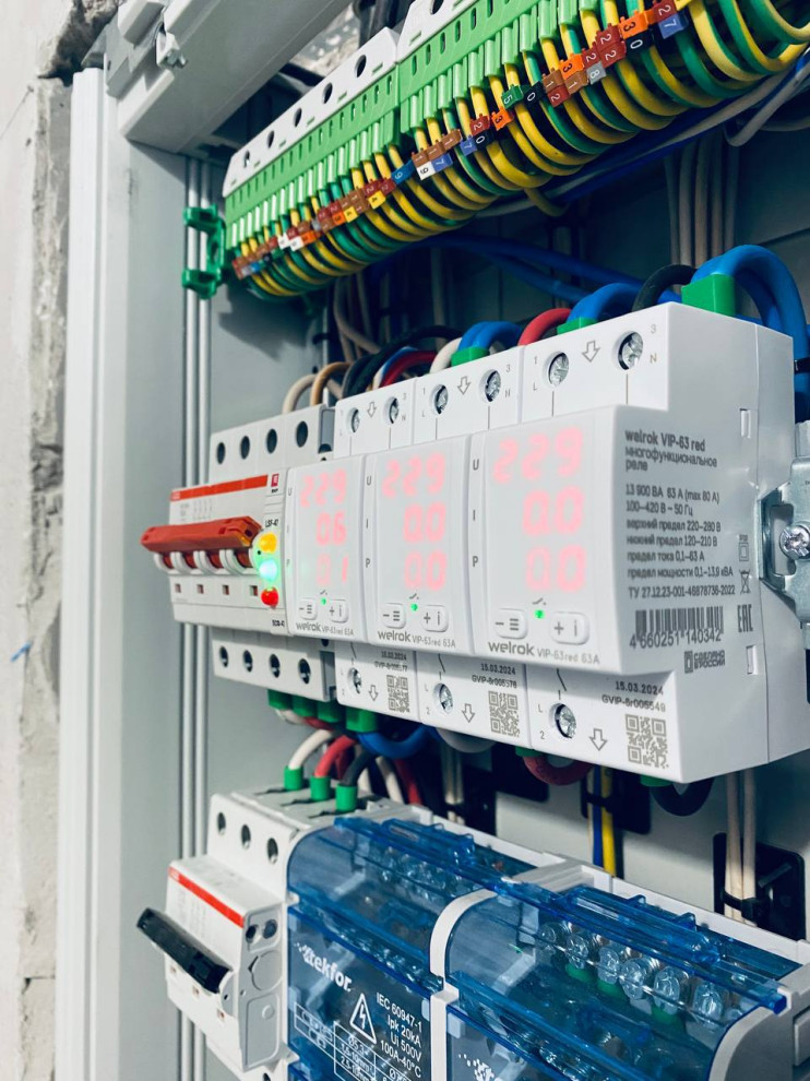 ЖК EVER электромонтаж в 3-х комнатной квартире 88м2.