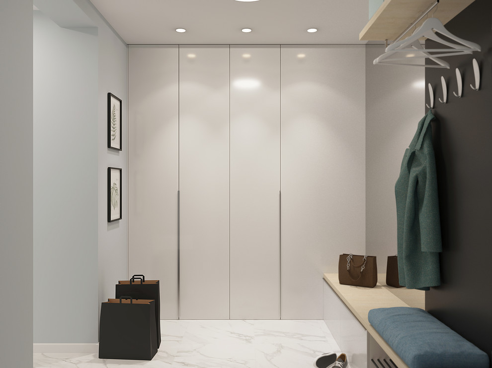 Светлая кварира с черными акцентами