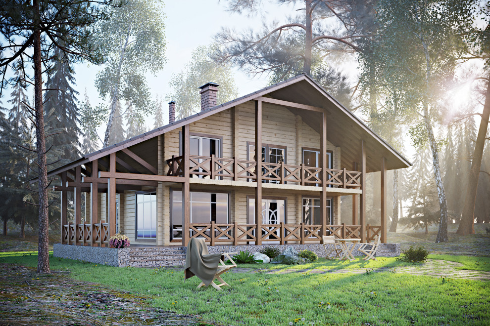 Визуализация -Дом из Сосны