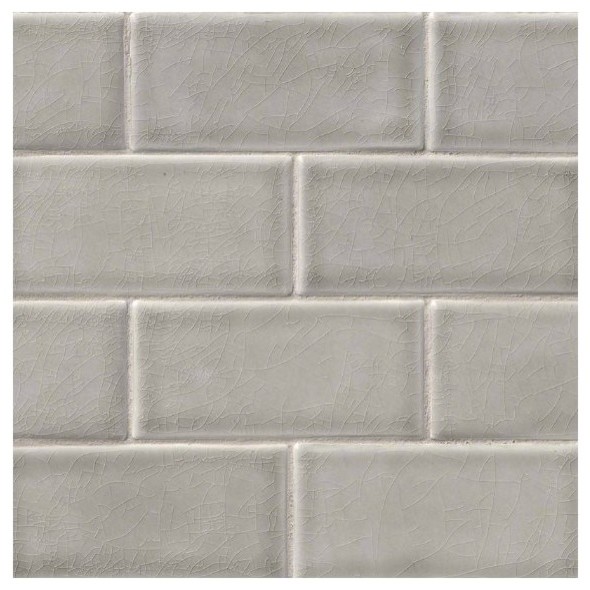 Dove Gray Le Glazed Subway Tile, Gray Ceramic Subway Tile Backsplash
