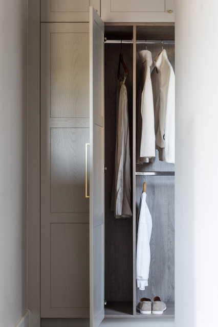 Modern Rustic Barn Conversion transitional-closet