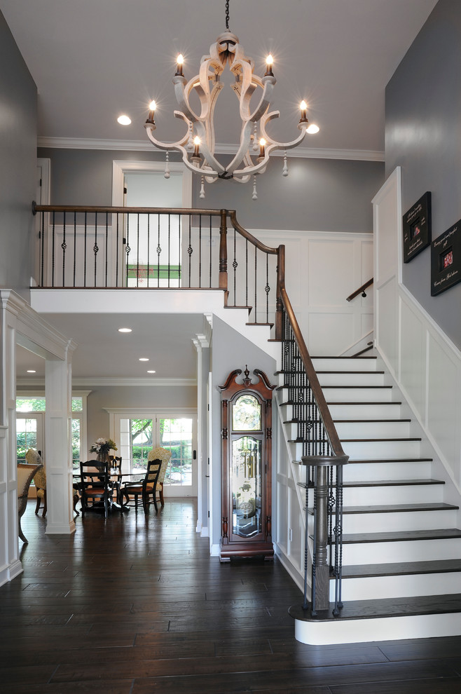 Design ideas for a traditional wood staircase in Columbus.