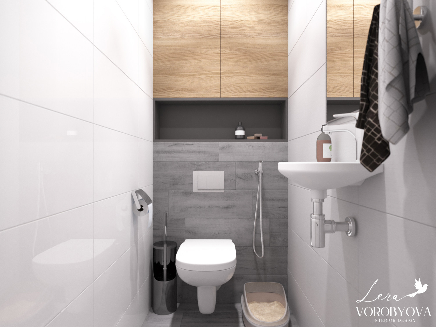 Двухкомнатная квартира в серых тонах