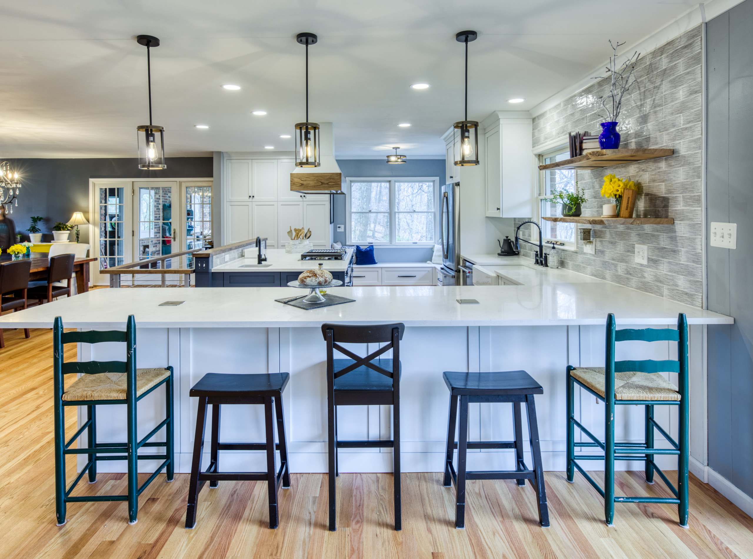 Montford- Modern Day Two Tones Kitchen with a Mix of Farmhouse