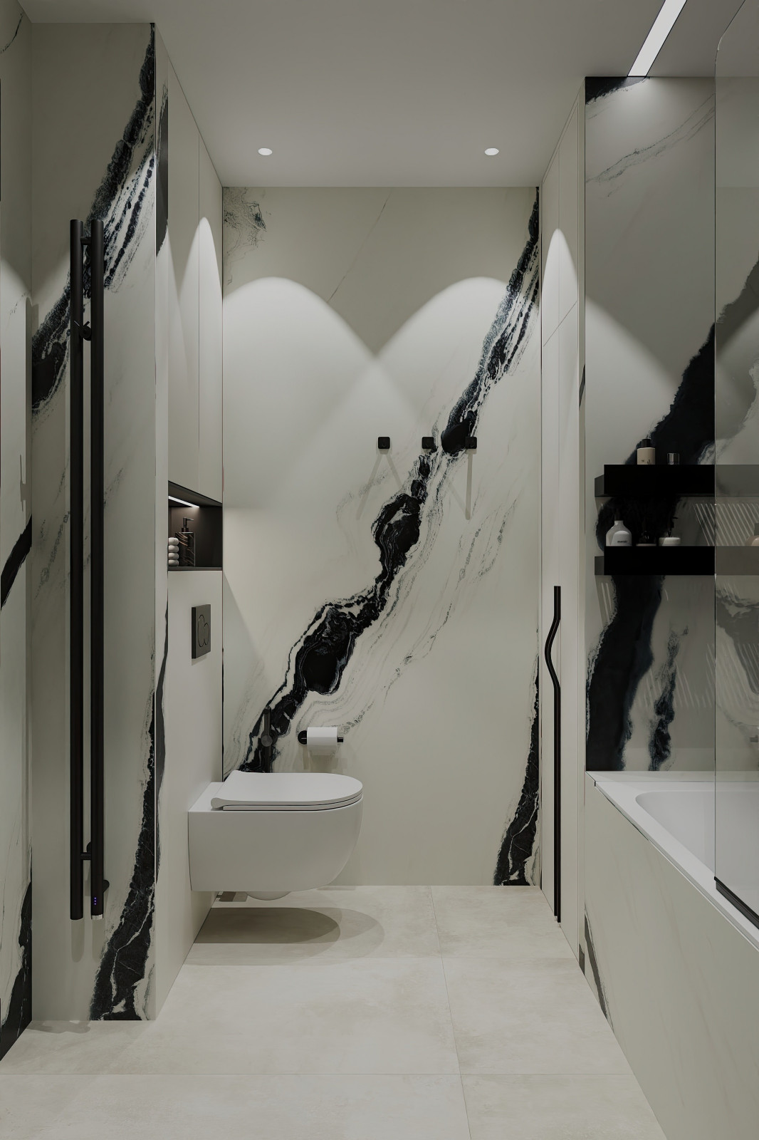 Дизайн и ремонт квартиры в ЖК Шуваловский Prima - Чёрно-белая магия