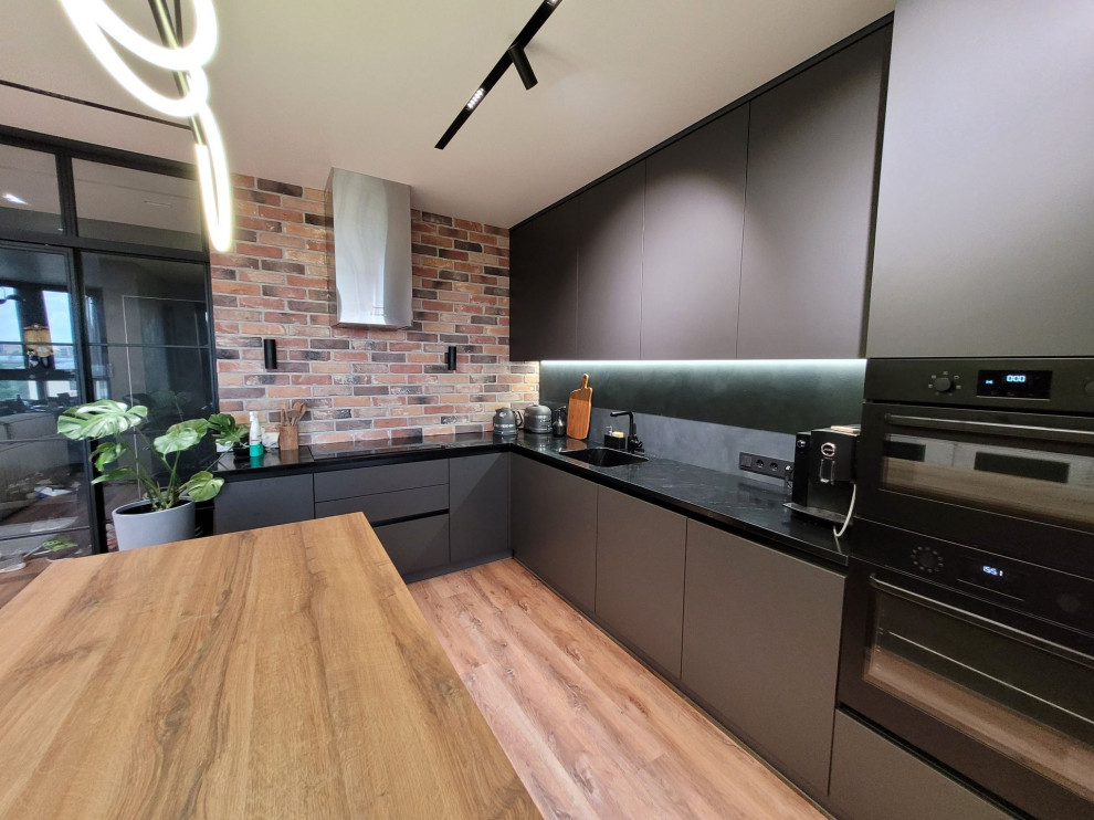 Кухня в лофт интерьере