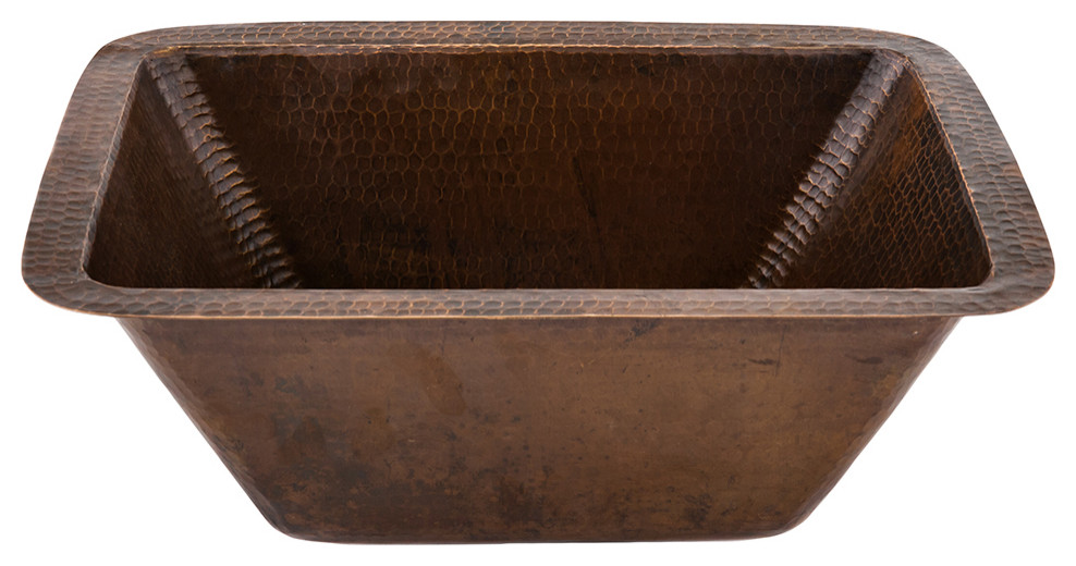 Rectangle Copper Bar Sink With  2" Drain Size, 2"