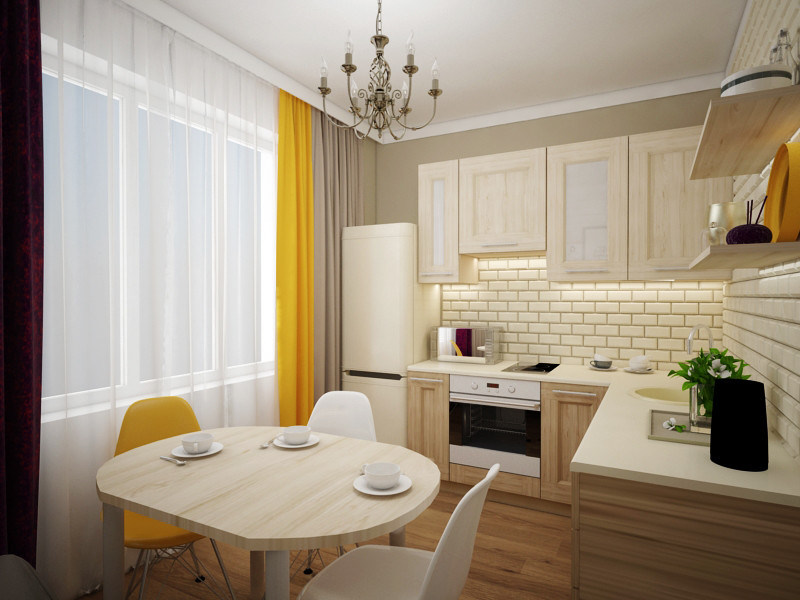 Эскизное оформление пространства "Белые Росы"  г. Красноярск