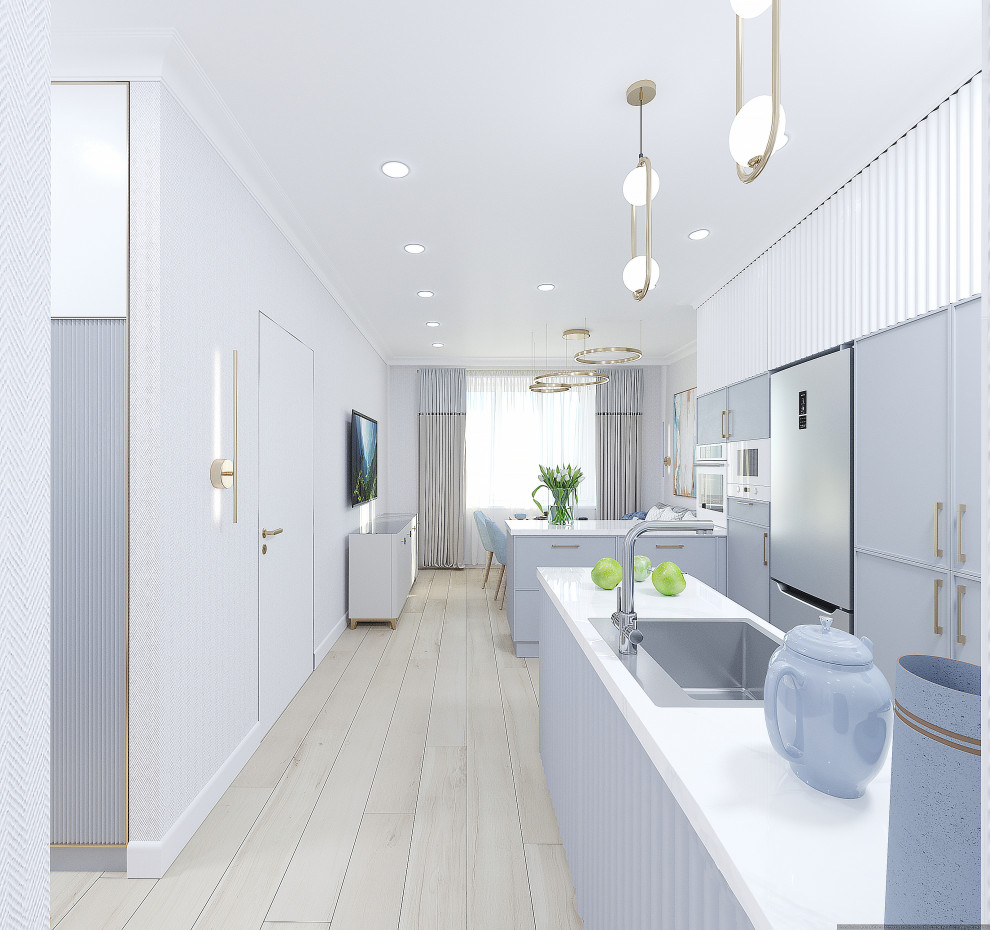 В голубой дымке