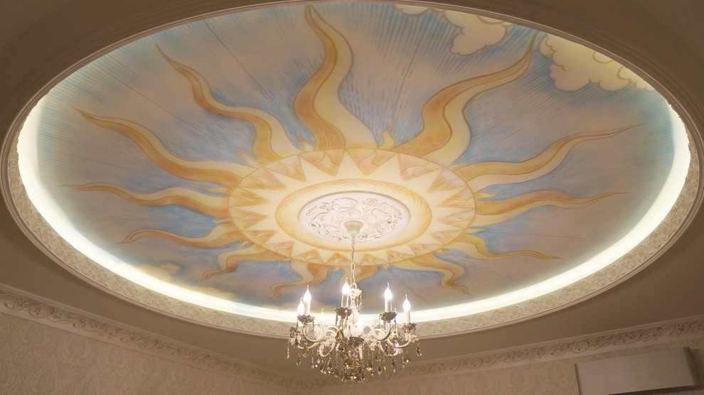 Роспись потолка в детской для мальчика