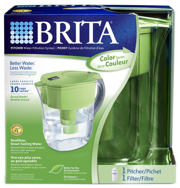 Brita Green Brita Grand Pitcher Water Filtration System