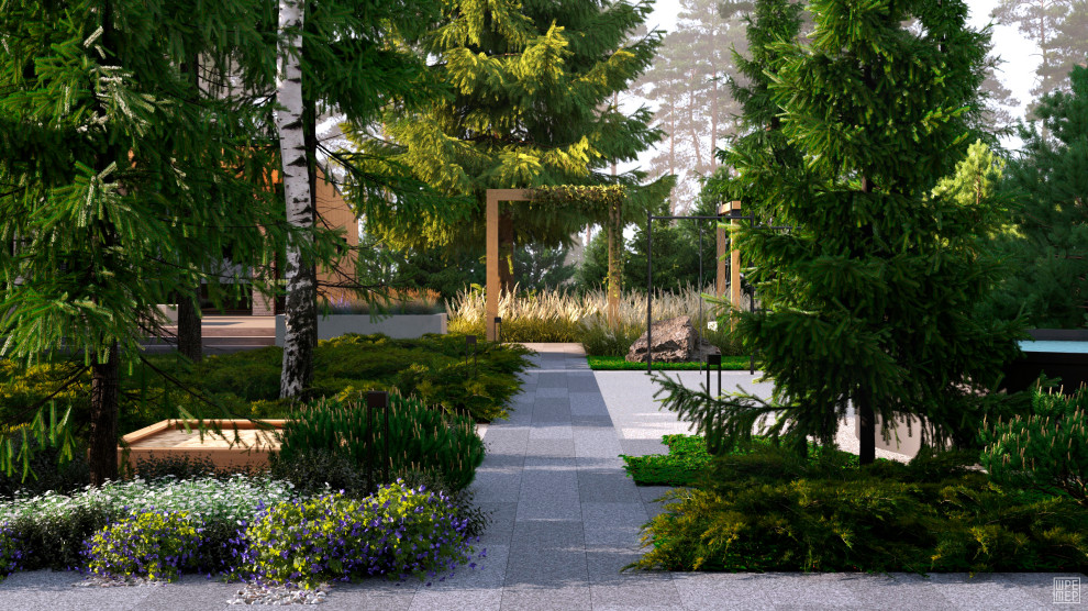 Сад в КП "Репино Парк"