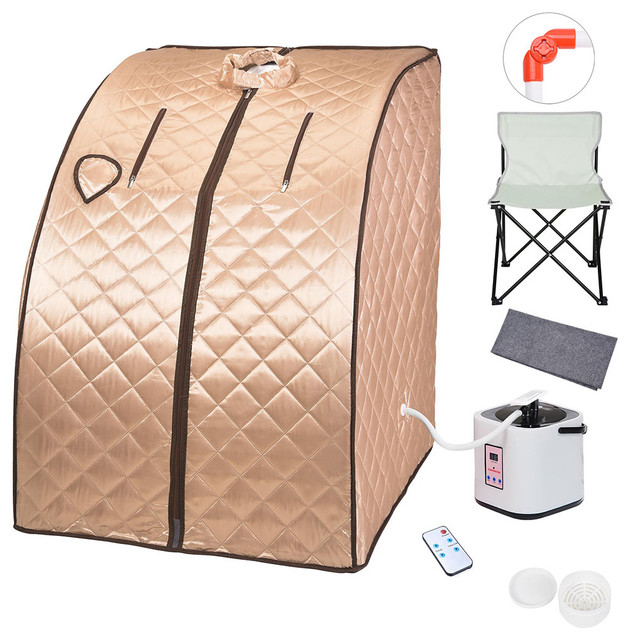 2L Portable Steam Sauna Spa Tent Slim Weight Loss Detox Therapy Home with Chair