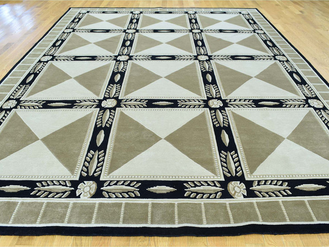 Hand Knotted Versace Design Nepali Pure Wool Rug Contemporary Hand Knotted Versace Design Nepali Pure Wool Rug Contemporary Area Rugs By 1800 Get A