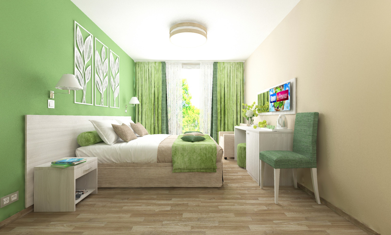 Санаторий (общественные зоны и типовой номер), г. Ялта