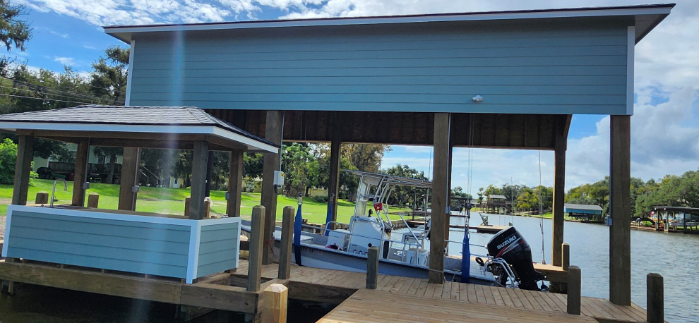 Custom New Home with Boat House