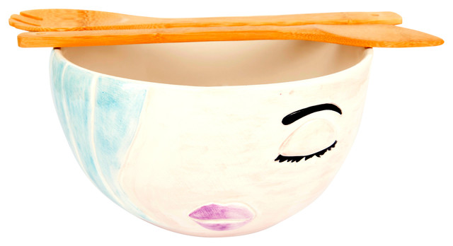 Azurra Bowl, Light Blue, Large