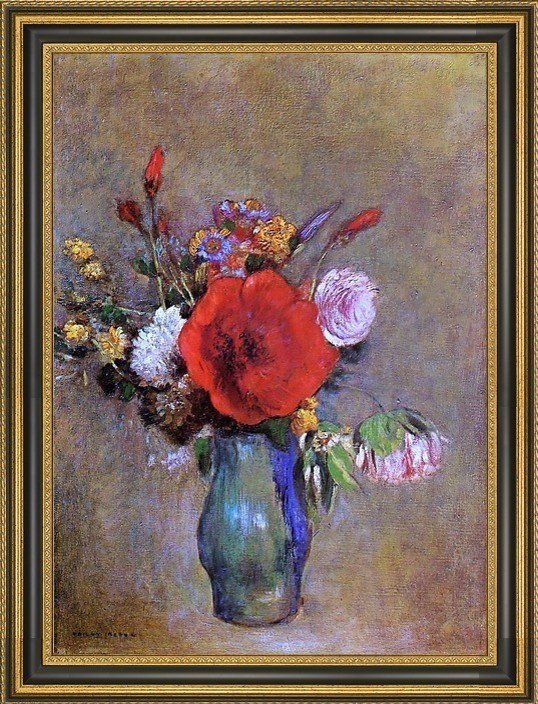 Flowers Odilon Redon Art Print Framed Poster Wall Decor