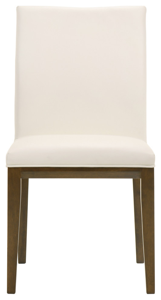 Dining Chair White (Set Of 2) White Modern Transitional Dining