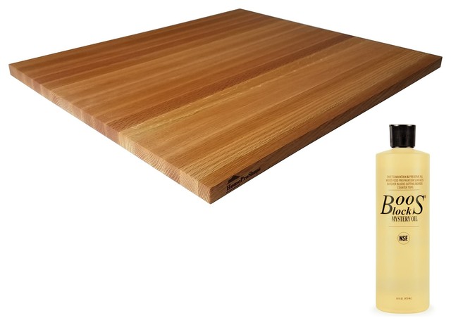 Red Oak Wood Butcher Block Cutting Board With John Boos Oil 3 4 X18 Red Oak Wood Butcher Block Cutting Board With John Boos Oil 3 4 X18