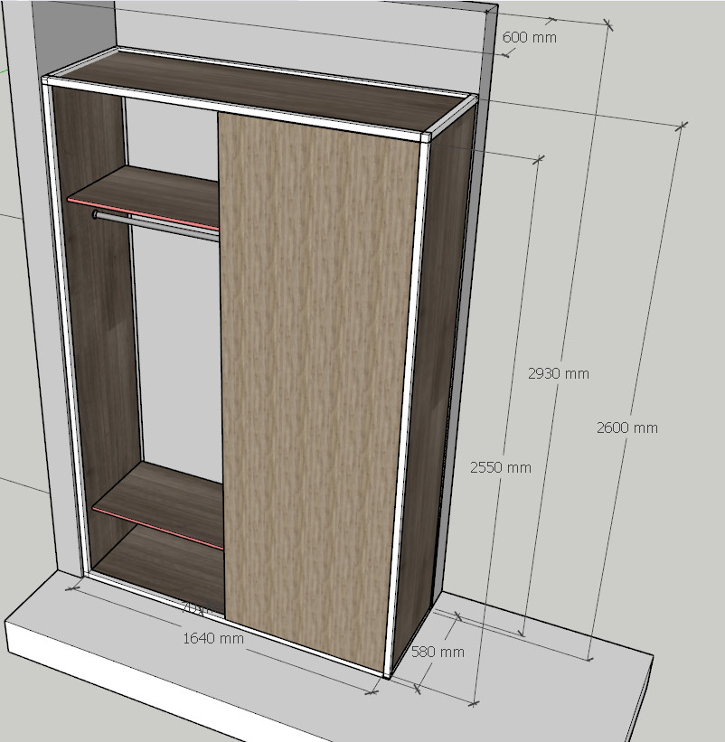 Шкаф купе-лофт