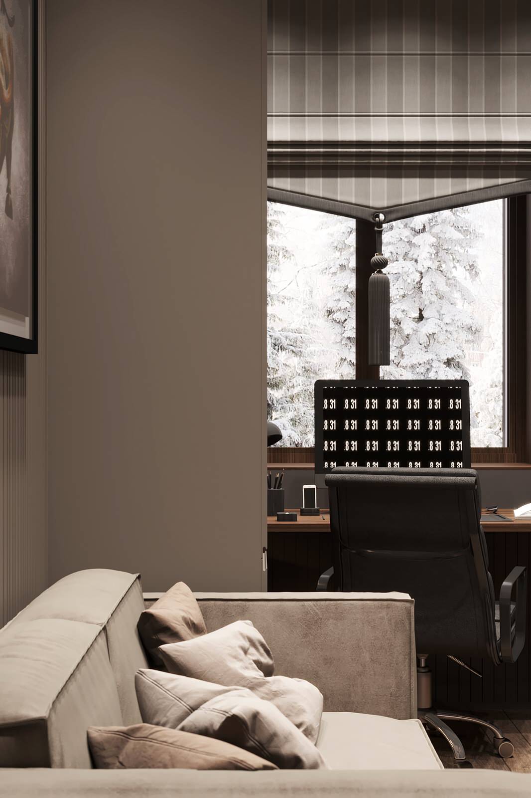 Трехэтажный дом для семьи