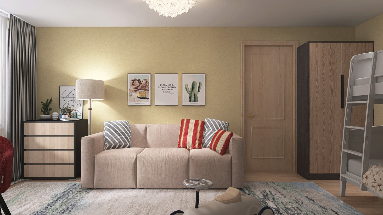 Однушка на четверых в Мкр Садовый