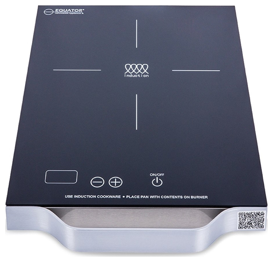 Equator 11inch Portable SingleBurner Induction Cooktop with Handle