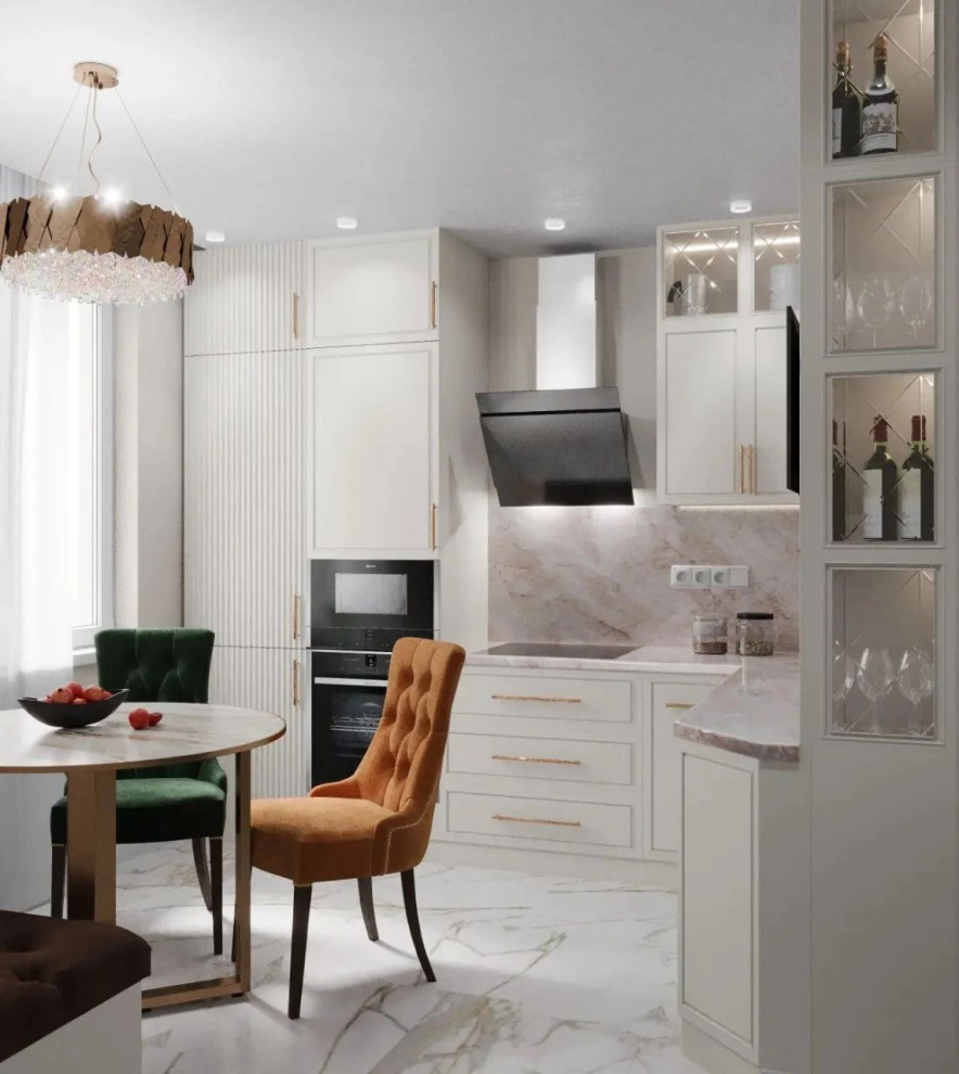 Кухня в стиле неоклассика для молодой семьи