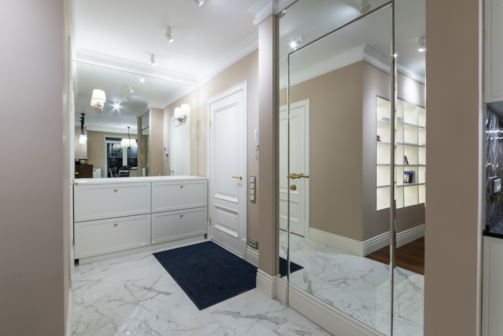 Трёхкомнатная квартира. Работы по дизайн-проекту