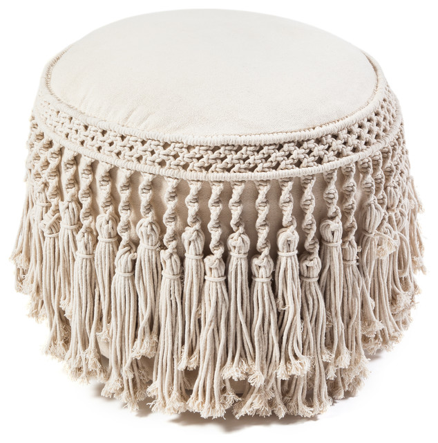 macrame floor cushion