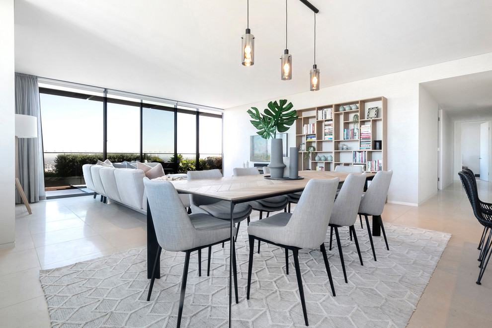 Example of a trendy dining room design in Newcastle - Maitland